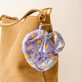 Itty Bitty Duffle Bag Charm-Bouquet Beauty Purple
