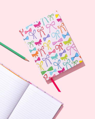 Hardcover Notebook - Colorful Bows