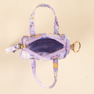 Itty Bitty Duffle Bag Charm-Bouquet Beauty Purple