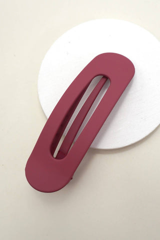 Oval Lay Down Flat Hair Claw Clip – Sleep-Friendly, Minimalist Grip