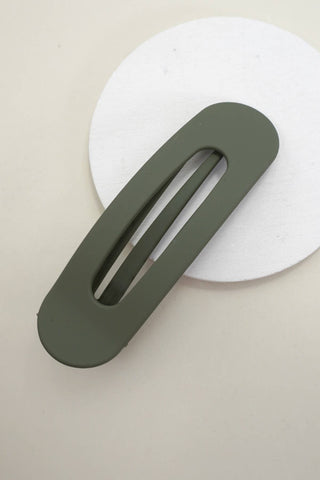 Oval Lay Down Flat Hair Claw Clip – Sleep-Friendly, Minimalist Grip