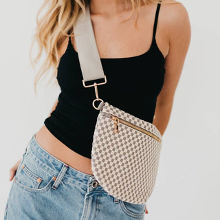 Westlyn Woven Bum Bag – Vegan Leather Crossbody in Multiple Styles