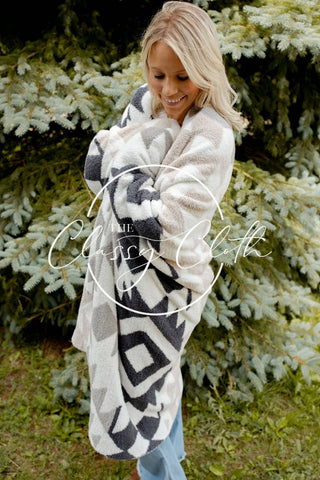 Luxe Blanket - Beige Southwest