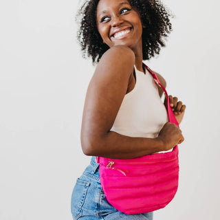 Jolie Puffer Belt Bag – Multiway Quilted Crossbody & Fanny Pack