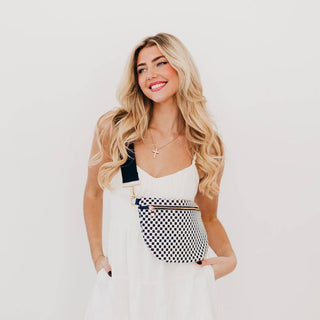 Westlyn Woven Bum Bag – Vegan Leather Crossbody in Multiple Styles