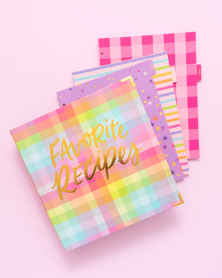 Colorful Recipe Binder