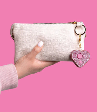 Heart Personal Safety Alarm Keychain – Sparkly Self-Defense Alarm