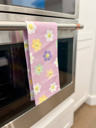 Happy Daisy Tea Towel