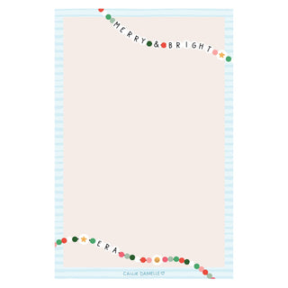 Merry & Bright Era Christmas 4x6 Notepad – Festive Swiftie-Inspired Stationery