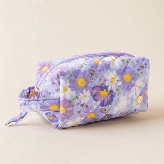 Essentials Quilted Cosmetic Pouch