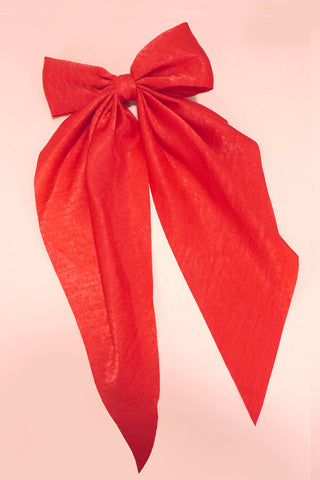 Organza Sheer Bow Ribbon Hair Clips