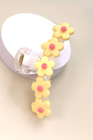 Floral Elegance Hair Claw Clip