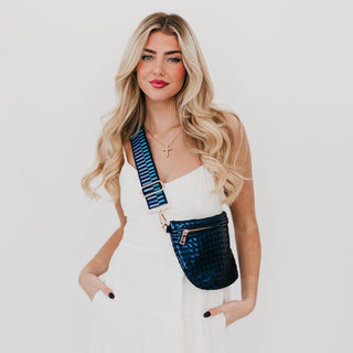 Westlyn Woven Bum Bag – Vegan Leather Crossbody in Multiple Styles