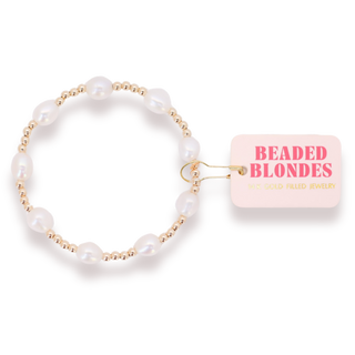 Ellie Pearl Bracelet in Gold