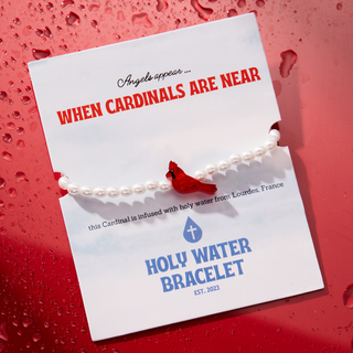 Cardinal Angel Bracelet — Infused with Lourdes Holy Water