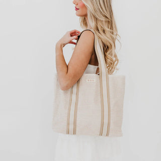 Ruby Raffia Tote Bag – Black, Tan, or Cream