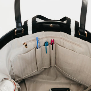 Woven Tiffany Organized Tote Bag