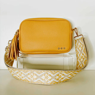 Willow Camera Crossbody Bag: Yellow